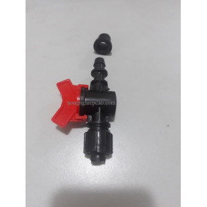 Van khóa ống pe ra dây nhỏ giọt